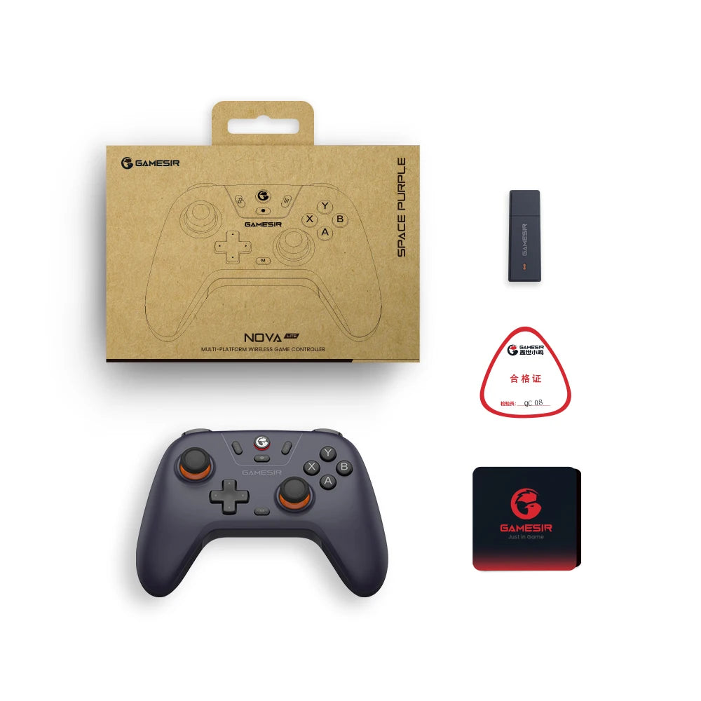 Mando inalámbrico GameSir Nova Lite, controlador de juegos Bluetooth con efecto Hall para Switch, Android, iOS, PC y juegos de Steam