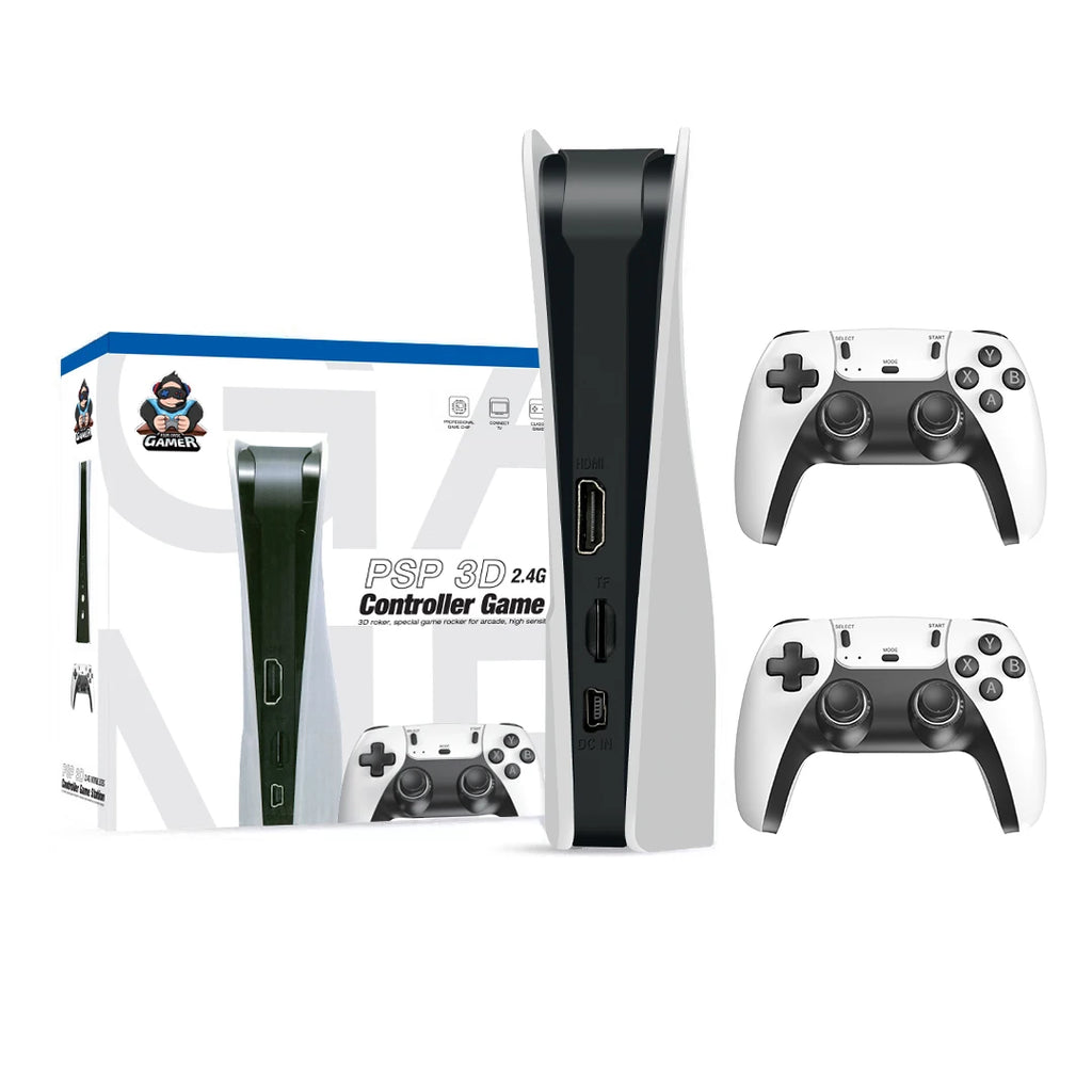 Consola de Juegos Retro 4K con 45000+ Juegos, 40+ Emuladores, Control Inalámbrico, Plug&Play, Consola de Juegos para TV, Regalo Familiar