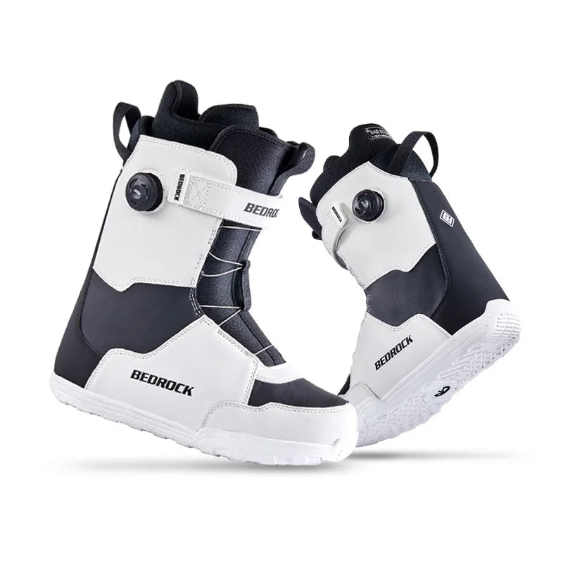 Equipo de esquí BOA con cable de acero, botas de snowboard de secado rápido, botas multiusos para mujer, impermeables y antideslizantes