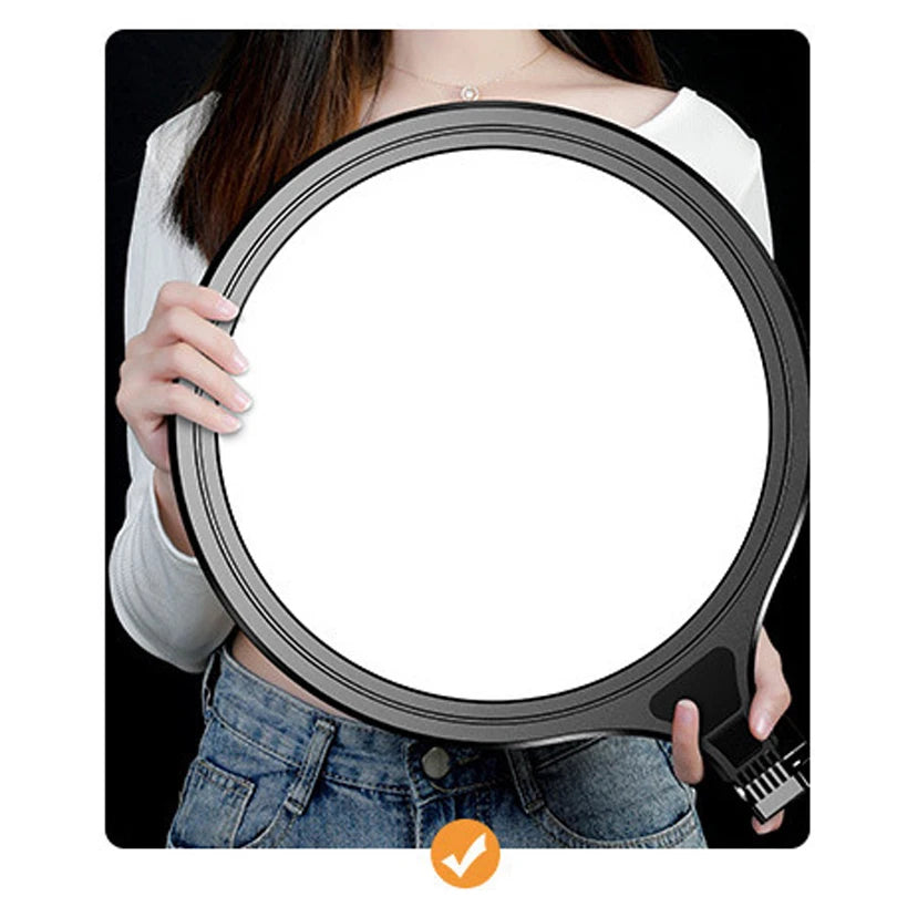 Panel de iluminación regulable para estudio fotográfico, lámpara de relleno de transmisión en vivo, sin soporte para trípode, 10 pulgadas