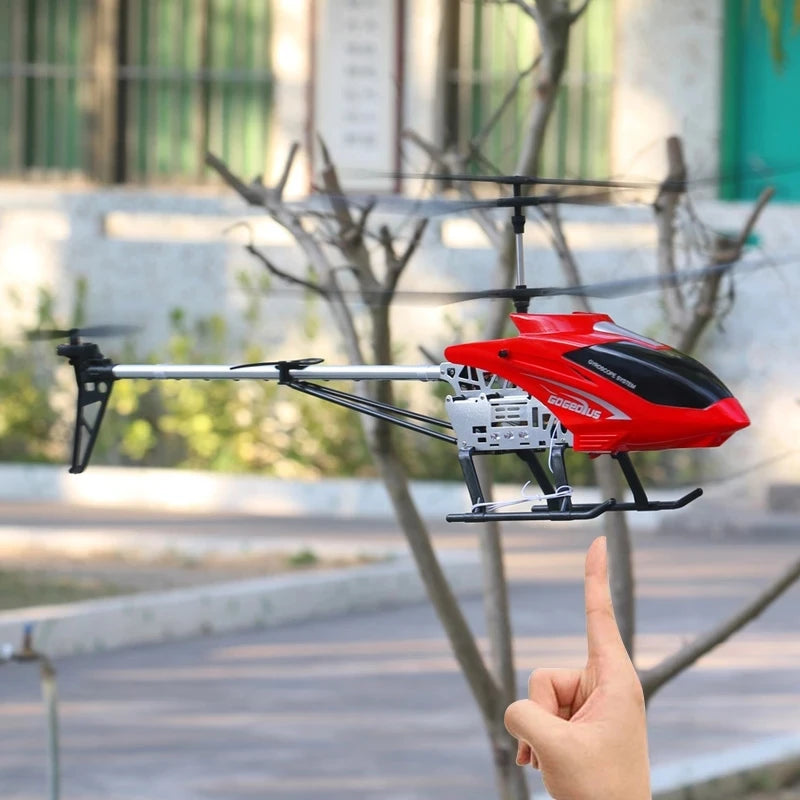 Nuevo helicóptero Rc 3.5CH 80cm avión grande Extra duradero con luces LED aleación para exteriores helicópteros RC distancia de Control 100m