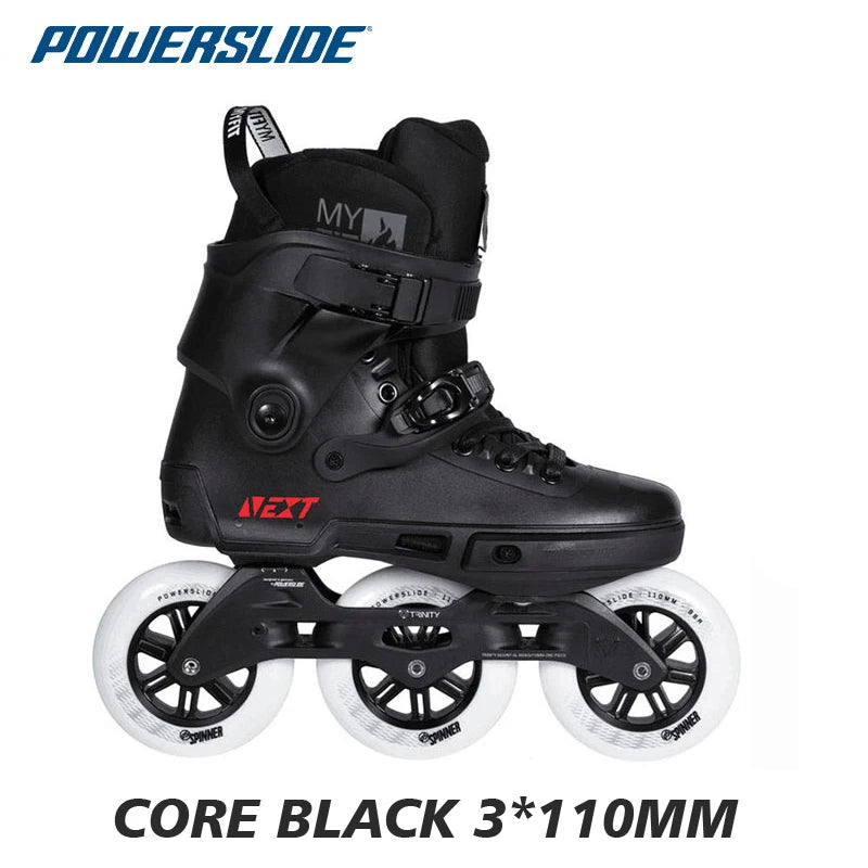 Patines Powerslide NEXT Trinity de 3 Ruedas para Adultos, Patines FSK para Patinaje en Calle, Patines en Línea Profesionales