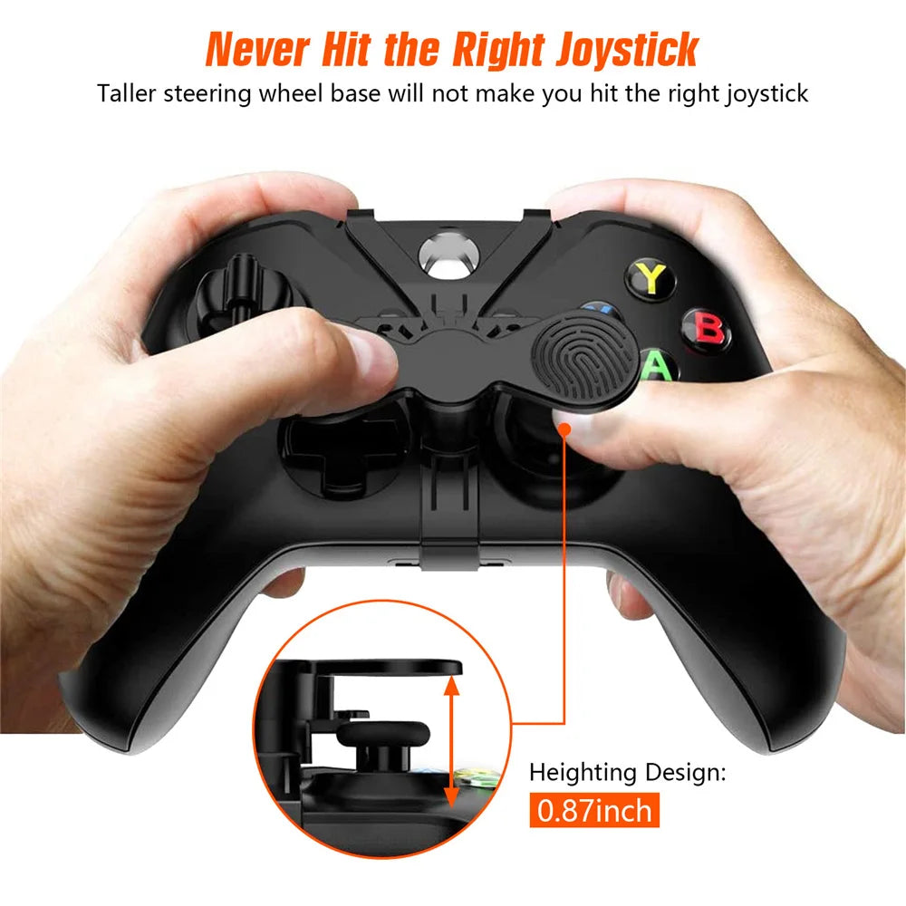 Mini volante negro para Xbox One y Xbox One S, controlador de juego, accesorios auxiliares de repuesto, fáciles de montar