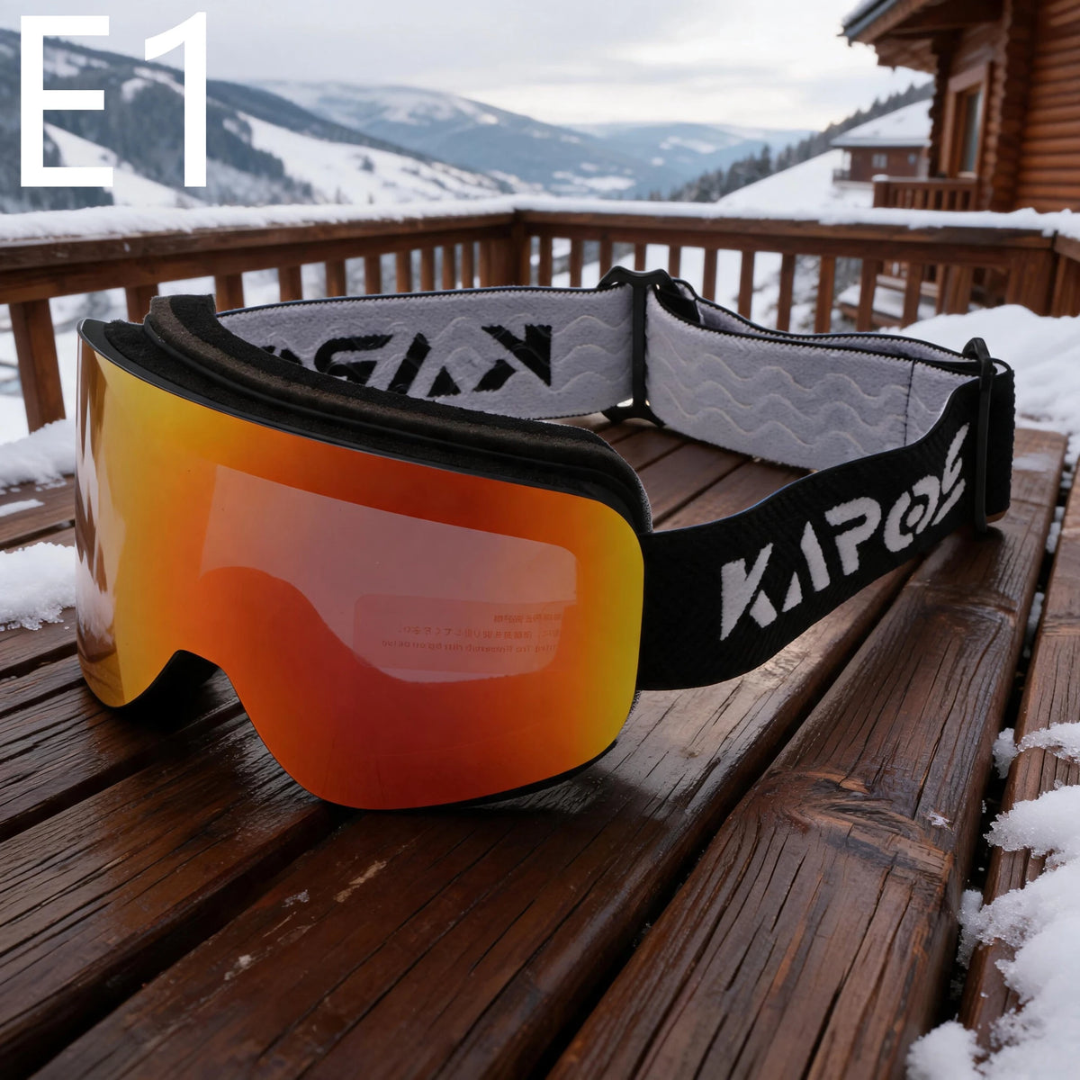 Gafas de esquí Karos de doble capa antivaho con protección UV400, ligeras, para deportes de invierno, snowboard y motos de nieve.