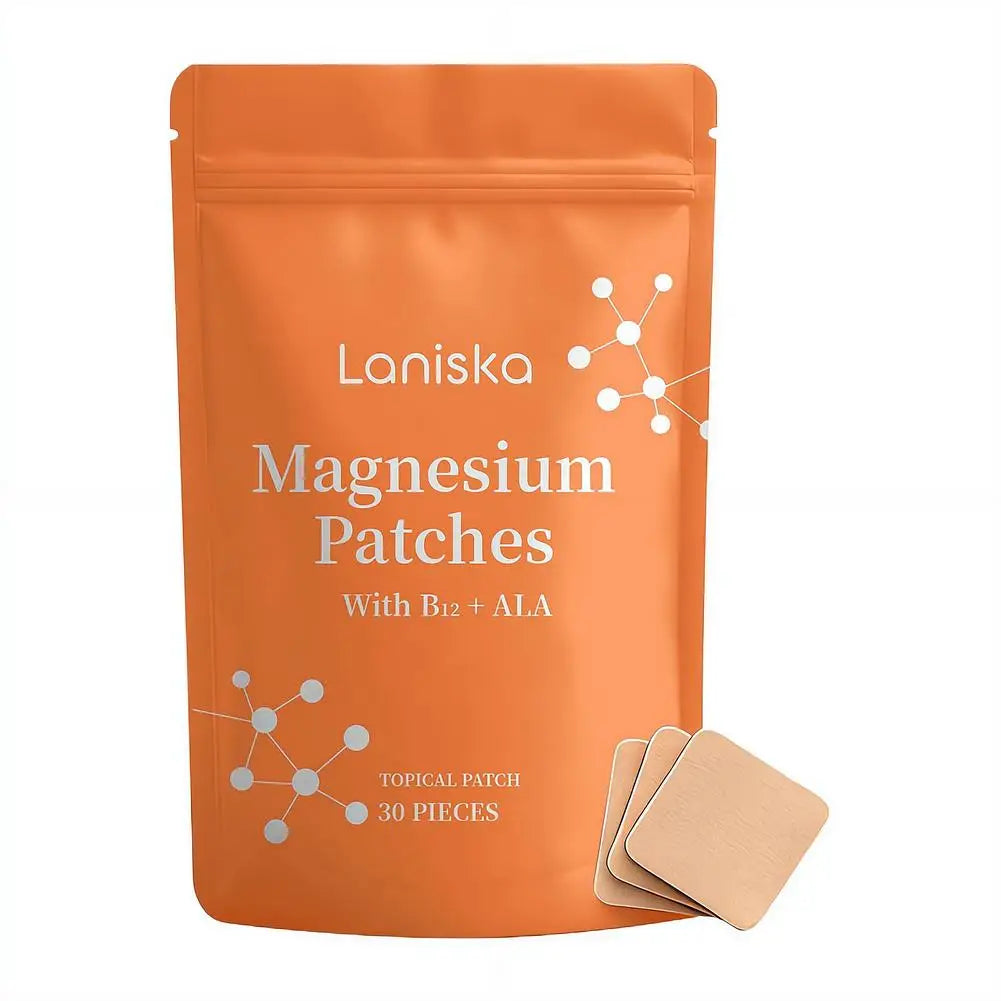 30 Parches de Magnesio y Multivitaminas para Estimular el Metabolismo y el Apetito, con Vitamina B12 y Complejo de Vitamina E Transdérmicos para el Control de Peso