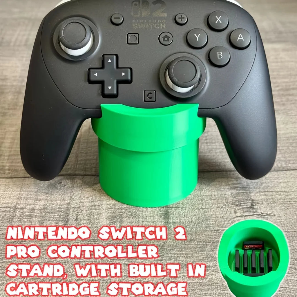Soporte para Control de Videojuegos Impreso en 3D, Compatible con PS5/Xbox, Almacenamiento para Control de Videojuegos de Escritorio, Puede Contener Tarjetas de Juego