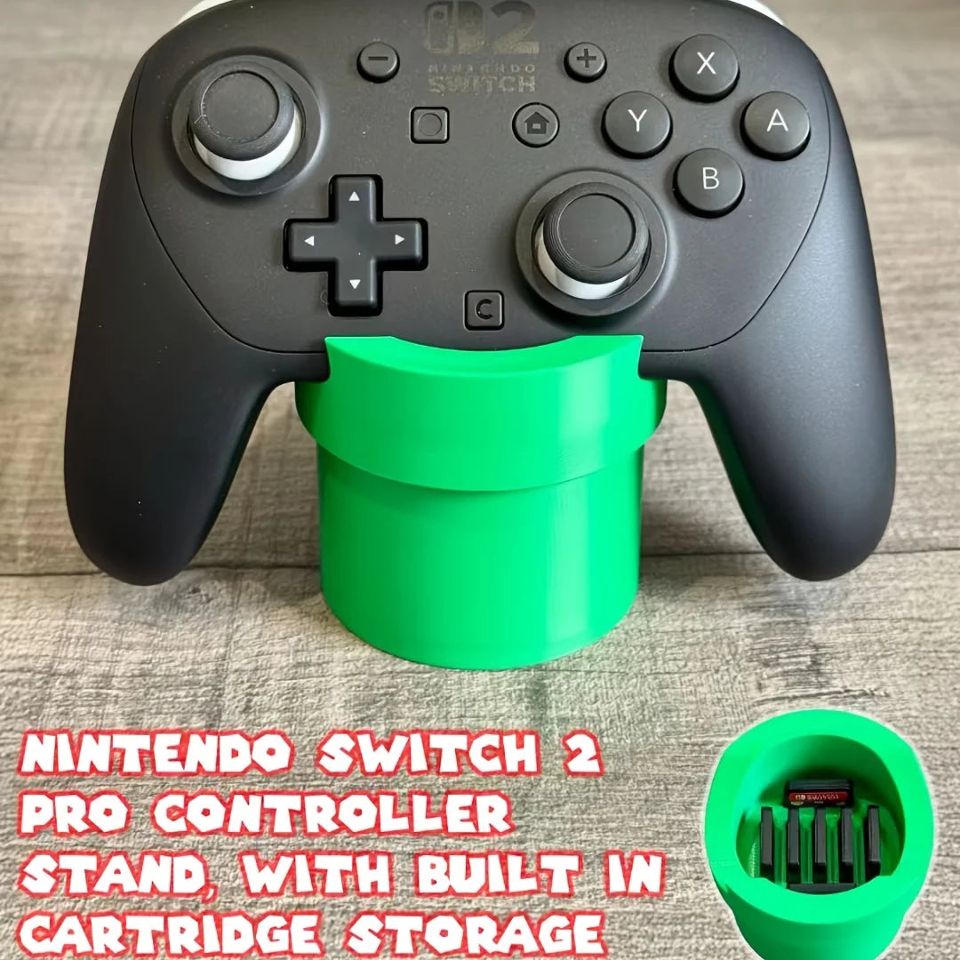 Soporte para Control de Videojuegos Impreso en 3D, Compatible con PS5/Xbox, Almacenamiento para Control de Videojuegos de Escritorio, Puede Contener Tarjetas de Juego