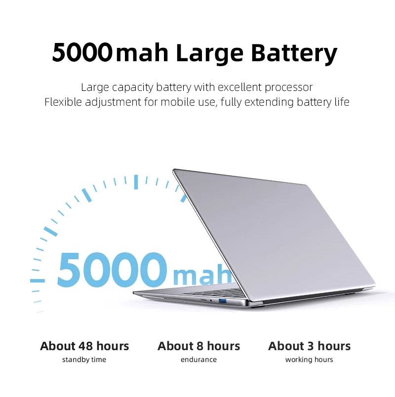 Computadora portátil Xiaman Windows 11 Pro, Intel A3950, gráficos UHD, 12 GB de RAM, SSD de 1 TB/2 TB, Wifi5, pantalla IPS 1080P