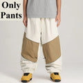 Pantalones de esquí nuevos 2026 para mujer y hombre, de invierno, cortavientos, impermeables, transpirables, holgados, lisos, deportivos, cálidos, para snowboard, ropa de exterior