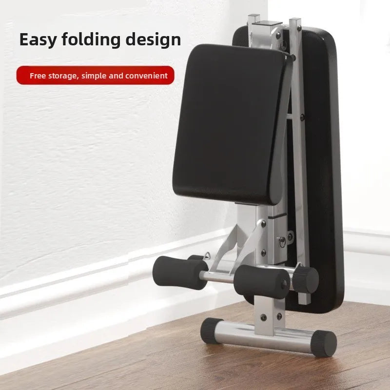 Banco plano plegable multifuncional para entrenamiento con mancuernas, equipo de entrenamiento físico ajustable, máquina de ejercicio para gimnasio en casa