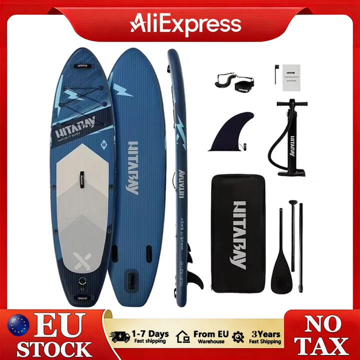Tabla de Paddle Surf Inflable 310*81.5*13 cm, Antideslizante, Gran Estabilidad, con Accesorios Completos, Ligera y Fácil de Transportar, Ideal para Viajes Familiares, Yoga Acuático, Pesca, Apta para Principiantes