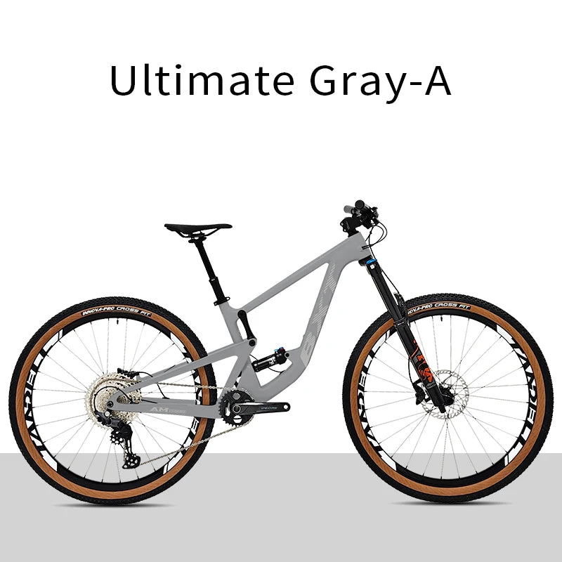 Bicicleta de montaña BXT de doble suspensión, cuadro de fibra de carbono, rodada 29, compatible con horquilla de 160mm de recorrido, eje Boost y tubo de sillín con suspensión