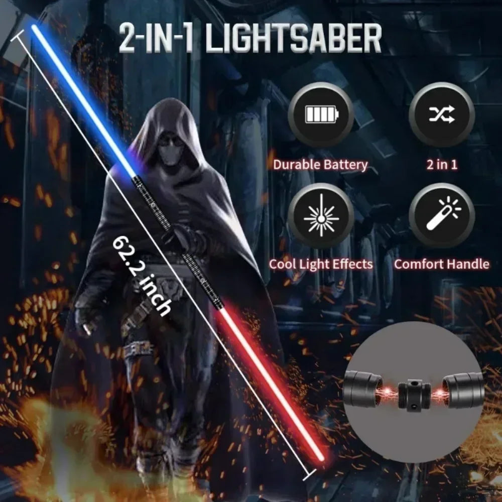 WS Lightsaber Laser Toys RGB Metal Light Saber Sword De Luz Kpop Lightstick Espada Rave Lightsaber Flashing Toy