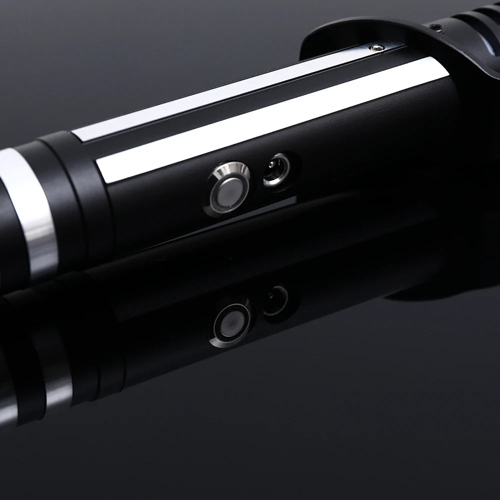Darksaber RGB 16 Color Metal Handle Lightsaber Toy Aluminum Handle sword With Hitting Sound Effect FX Duel Lightsaber