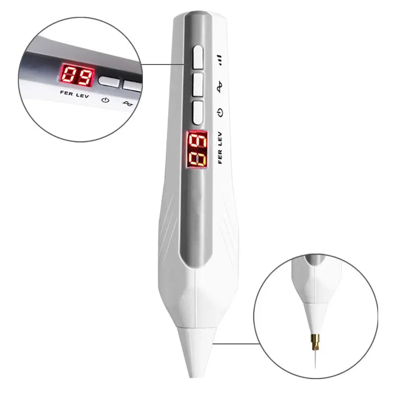 Máquina de eliminación de verrugas y pecas con 9 niveles, lápiz de plasma LCD para eliminar lunares, manchas negras, tatuajes y acrocordones, herramientas de cuidado de la belleza