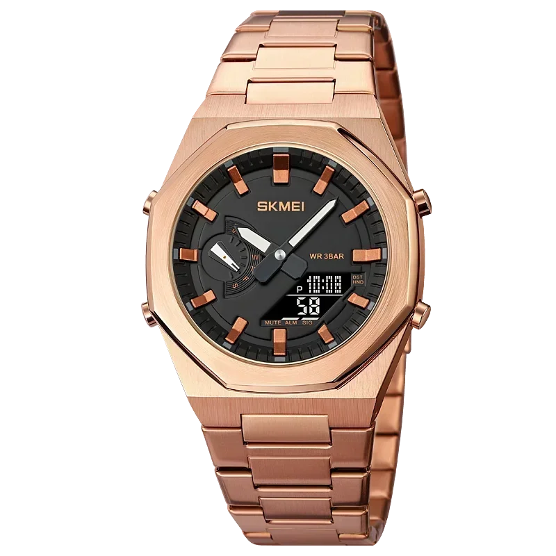 SKMEI 1816 Reloj para hombre, reloj deportivo, de moda, casual, de negocios, de cuarzo, con luz, fecha y resistente al agua