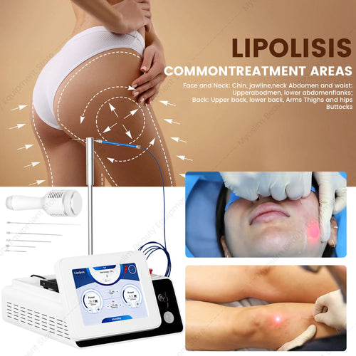 Máquina Láser de 980nm y 1470nm de Doble Longitud de Onda, Multifuncional, para Lipólisis de Gran Área, Reafirmación de la Piel, Moldeamiento Corporal y Lifting Facial