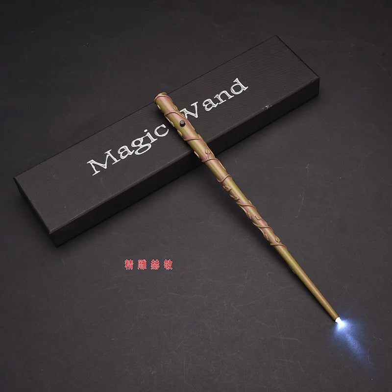 La varita luminosa de Harry Potter, la serie de varitas mágicas de Hogwarts y la varita mágica de Hermione Granger son accesorios de juego de rol para magos.