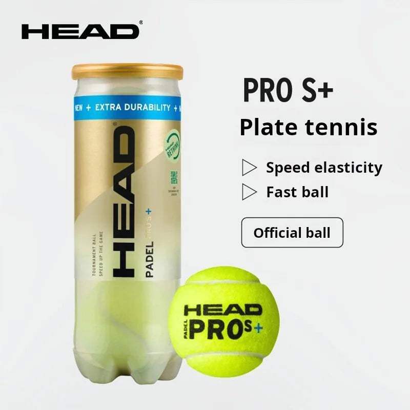 Pelotas de Pádel HEAD 3B, Pelota de Entrenamiento y Competición HEAD PADEL, 1 Lata = 3 Pelotas, Tipo de Control de Velocidad, Especial para Pádel