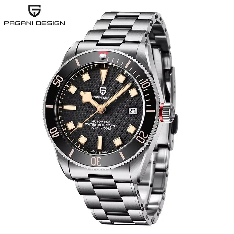 Nuevo reloj mecánico para hombre PAGANI DESIGN V2 Retro 2025, reloj automático NH35 para hombre, reloj de lujo con cristal de zafiro AR y luminiscencia