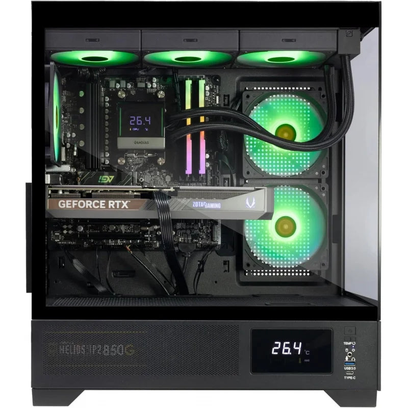 Computadora de Escritorio para Juegos MEK con IA Integrada - GeForce RTX 5070 de 12GB, Ryzen 5 7600X hasta 5.3 GHz, 32GB RGB DDR5