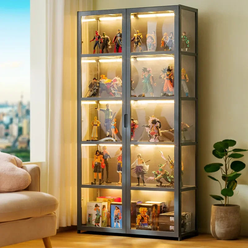 Vitrina para figuras, modelo de exhibición de Lego, vitrina de almacenamiento de juguetes, estante transparente de acrílico, estantería