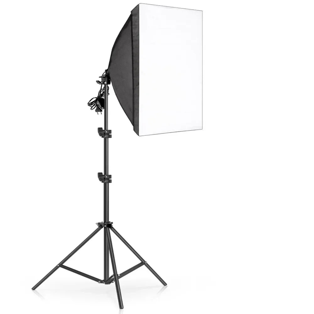 Kit de fotografía de luz Softbox, trípode de fotografía de 2M para luz de disco de caja suave Led de 45W, soporte de estudio fotográfico, iluminación, lámpara de grabación de vídeo