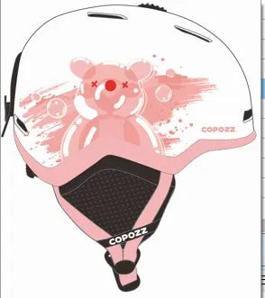 COPOZZ-casco de esquí para hombre y mujer, casco de Snowboard medio cubierto y antiimpacto para adultos y niños, casco de esquí de seguridad para monopatín