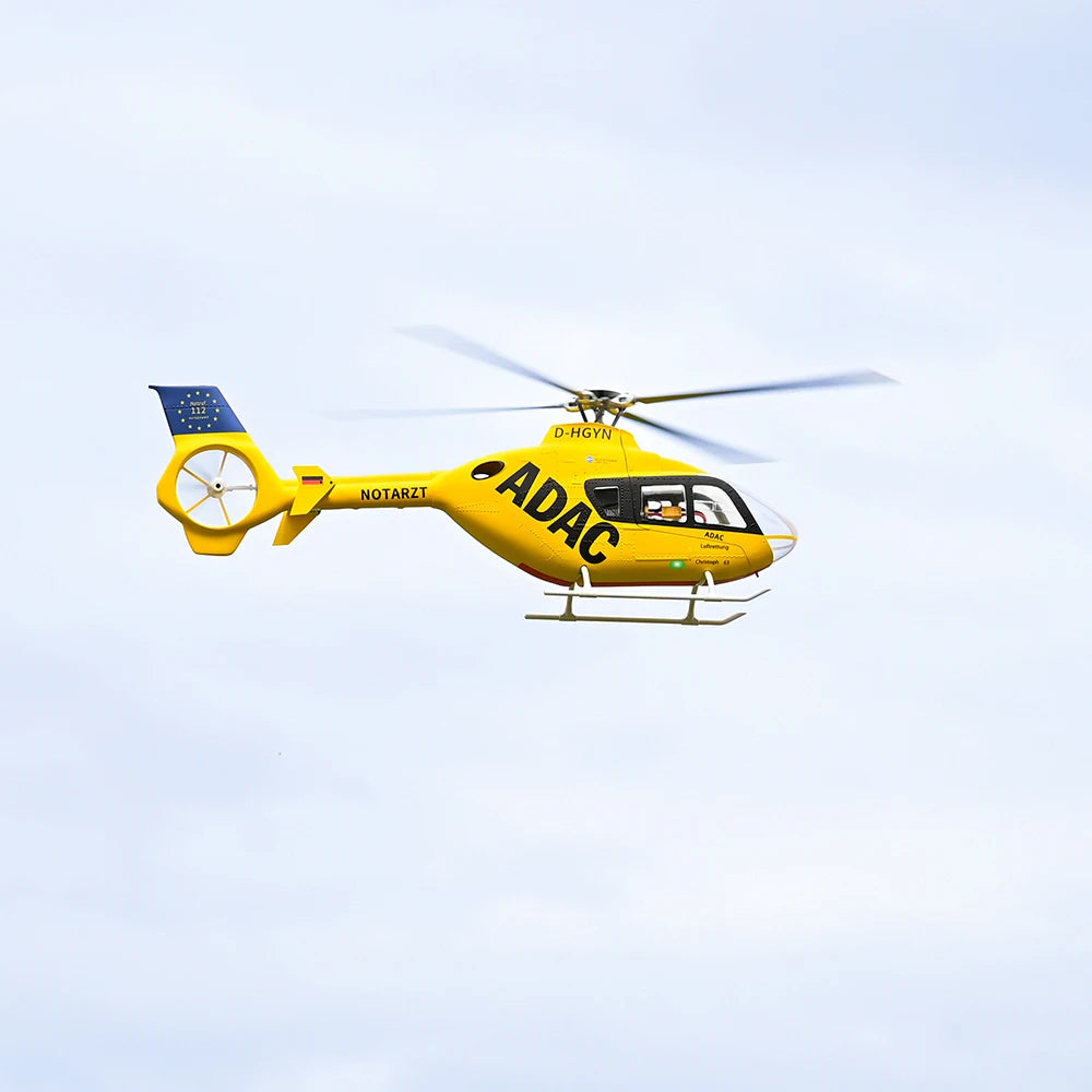 (Nuevo Color) Helicóptero RC Fly Wing EC-135 10CH con giroscopio de 6 ejes, GPS, batería de 5000mAh y control de vuelo ACE