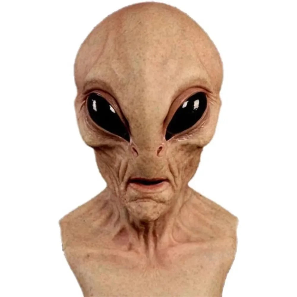 Máscara de miedo de alienígena de Halloween, máscara supersuave de alienígena Horrible, máscara de terror, fiesta espeluznante, divertido accesorio de Cosplay, máscaras, accesorios de decoración