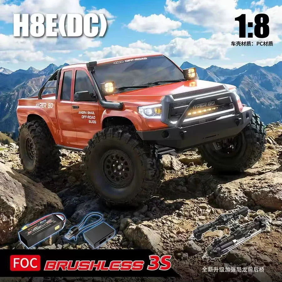 NUEVO Hyper Go MJX H8E, Camioneta Todoterreno RC sin Escobillas a Escala 1/8, 8 Canales, Control Remoto 2.4G, Servo de 35KG, Vehículo de Hobby, Regalos para Adultos