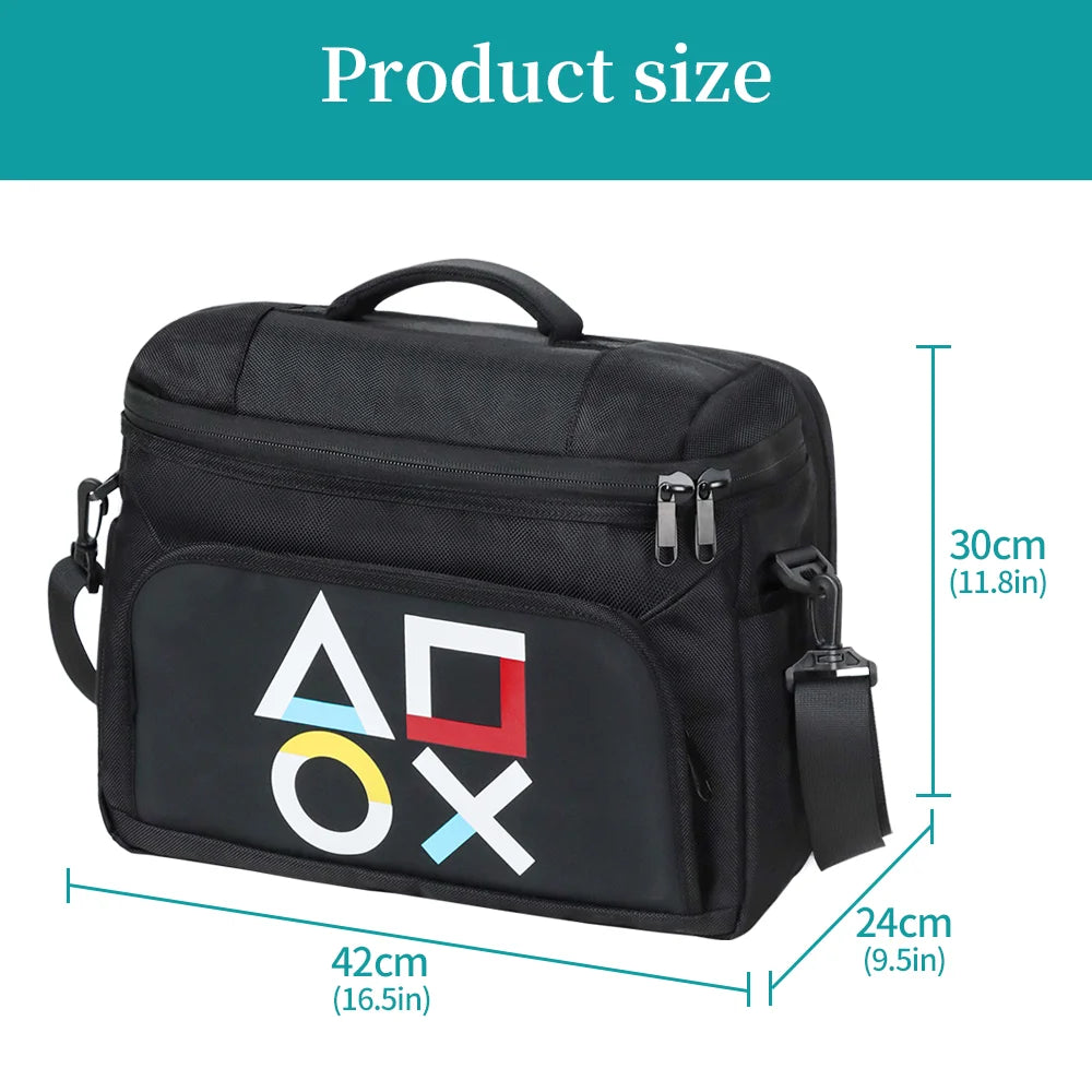 Estuche de transporte de viaje para PS5 Slim/Pro, bolso de hombro protector portátil para accesorios de PS5 edición disco/digital