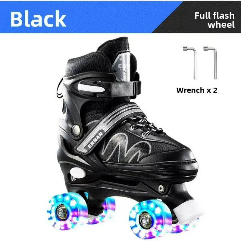 Patines en Línea Ajustables para Niños, Patines de Ruedas Iluminadas para Niños y Niñas, Zapatos de Patinaje para Deportes al Aire Libre