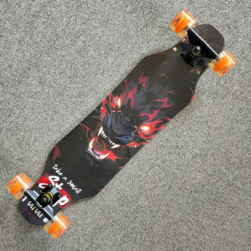 Patineta de Calle Profesional para Danza, Longboard, Tabla de Cruising, Apta para Hombres, Mujeres, Niños y Nuevos Conductores