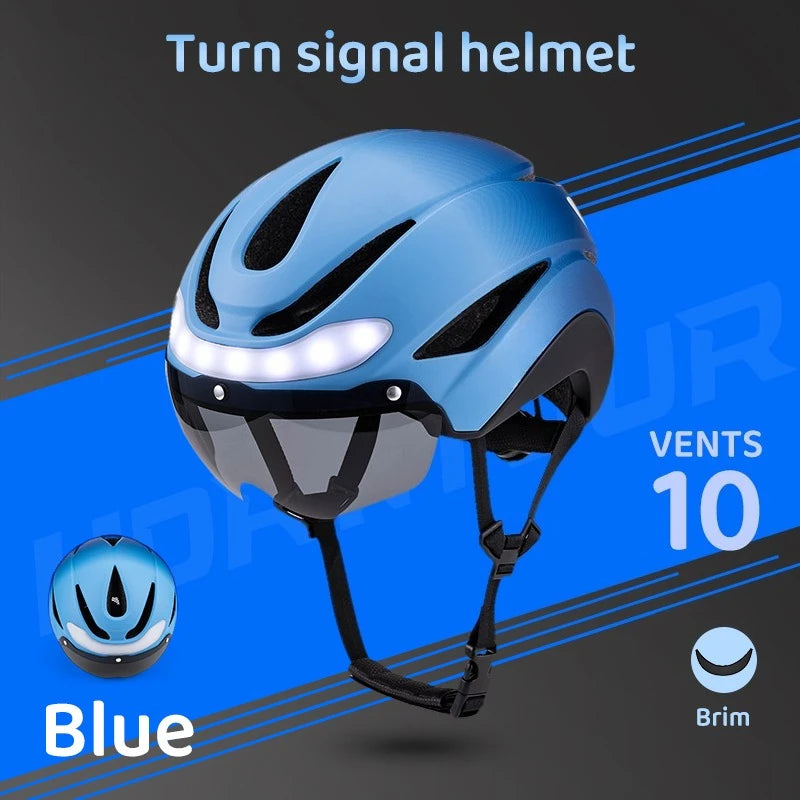 Casco de Ciclismo LUMDEER con Luces, Casco de Ciclismo de Carretera para Hombres y Mujeres, Accesorios Profesionales para Ciclismo Deportivo al Aire Libre