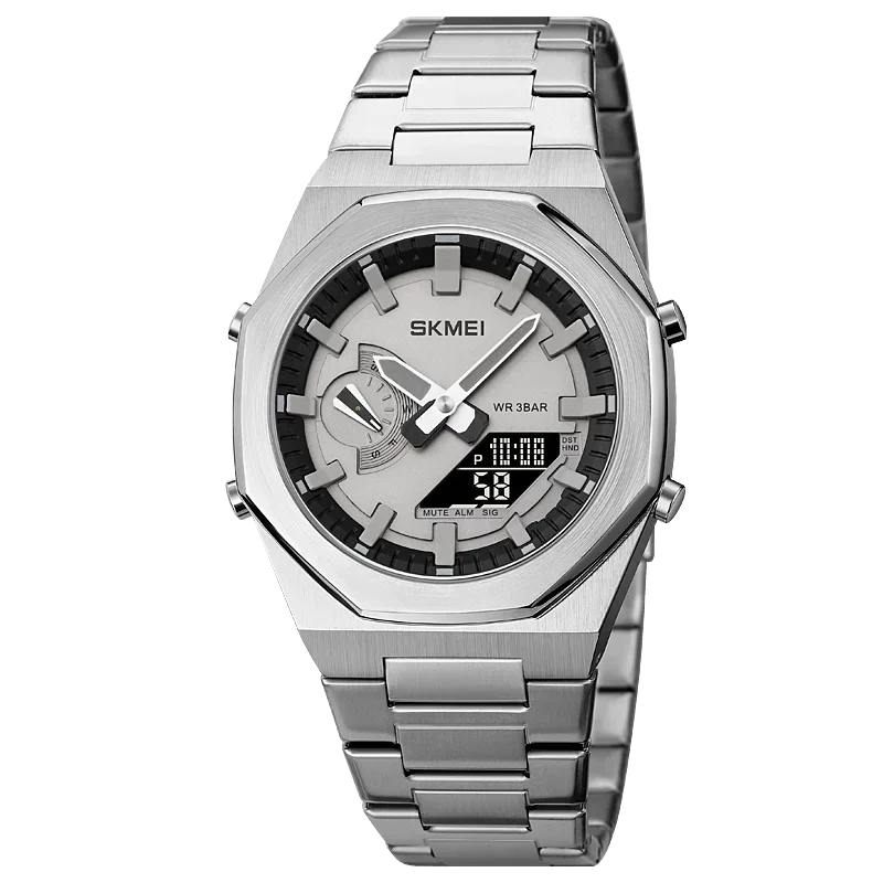 SKMEI 1816 Reloj para hombre, reloj deportivo, de moda, casual, de negocios, de cuarzo, con luz, fecha y resistente al agua