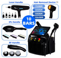 Dispositivo de depilación láser con diodo, 4 en 1, modelo más reciente, con 4 longitudes de onda, tecnología Pico 808, exfoliación con carbón, radiofrecuencia, IPL, Nd Yag y tecnología de picosegundos, para la eliminac