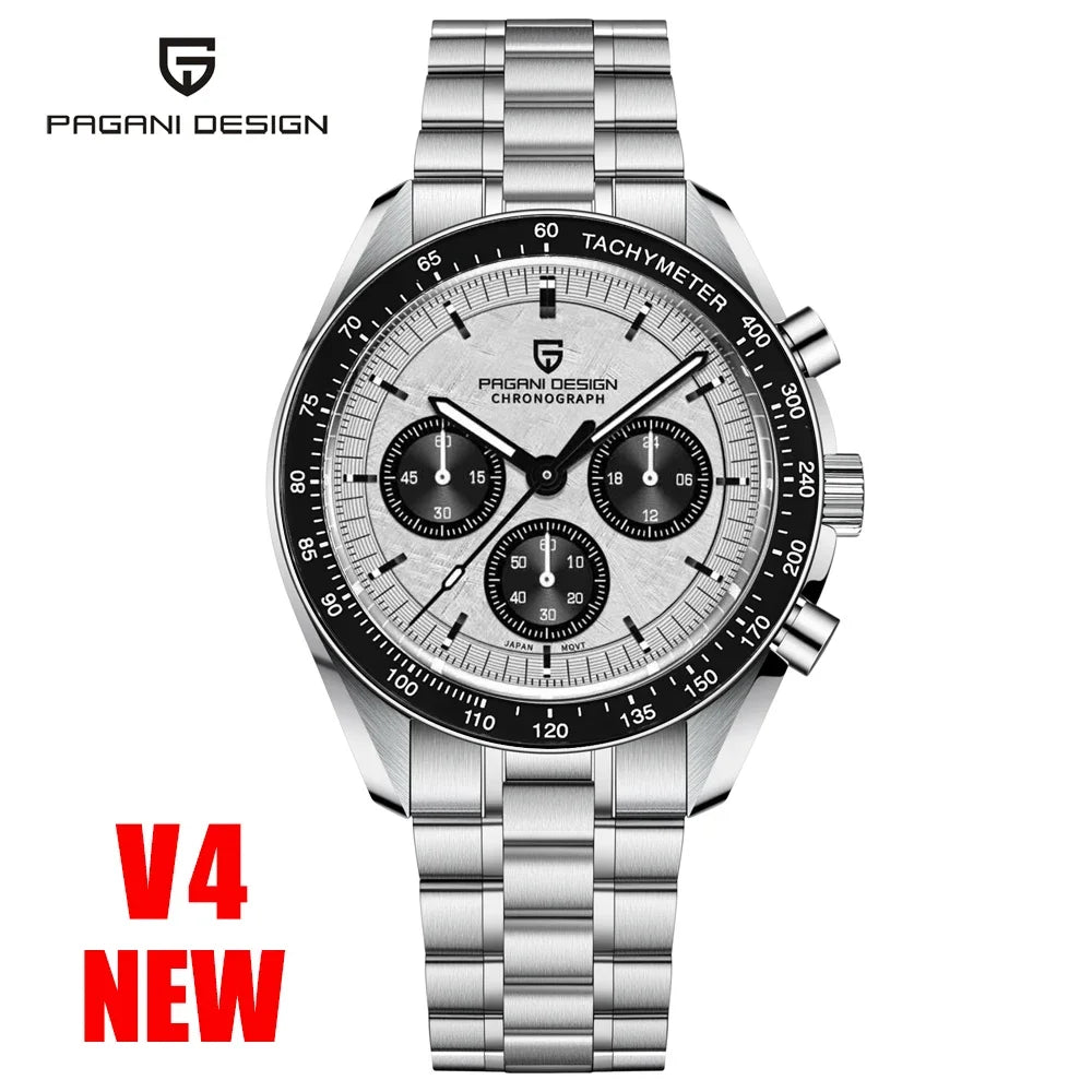 Relojes para hombre PAGANI DESIGN AK Project Mars 2026, reloj de cuarzo de lujo para hombre, cronógrafo deportivo con cristal de zafiro AR, fecha automática