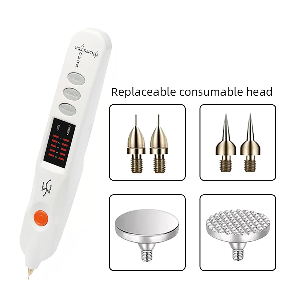 Lápiz de plasma eléctrico portátil para la eliminación de lunares, máquinas para eliminar pecas, herramienta de belleza para el cuidado facial, eliminación de verrugas, tatuajes y puntos negros.