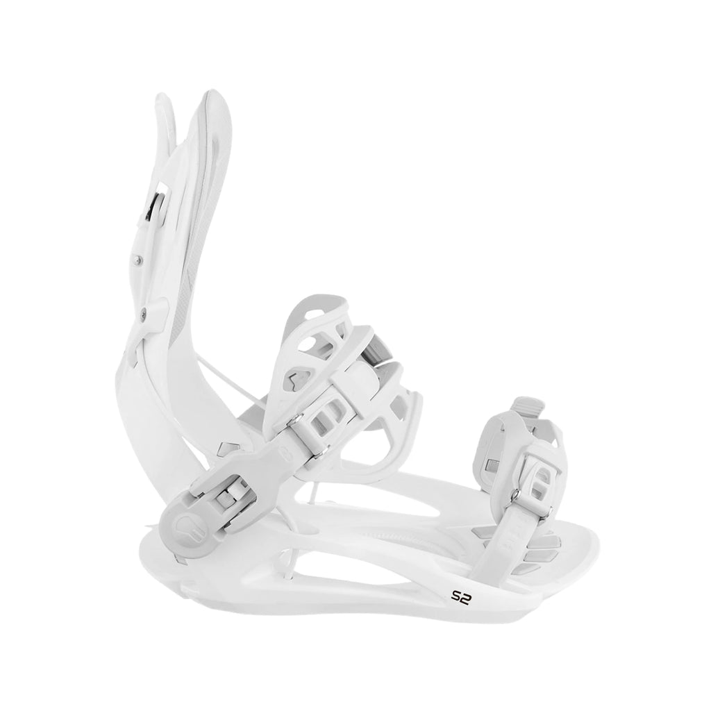 Fijaciones de snowboard SKIFREE S2-270 para principiantes con sistema de entrada rápida, absorción de impactos en EVA y flexión media