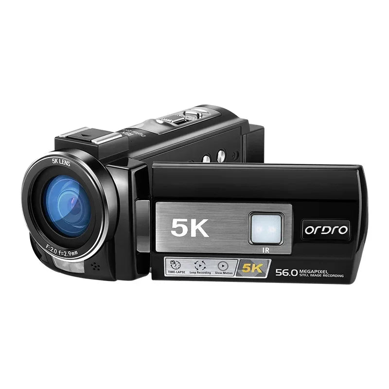 Videocámara Digital Inalámbrica WIFI 5K con Zoom Digital 18X, Pantalla Táctil IPS de 3 Pulgadas, Visión Nocturna IR para Vlogging AE20