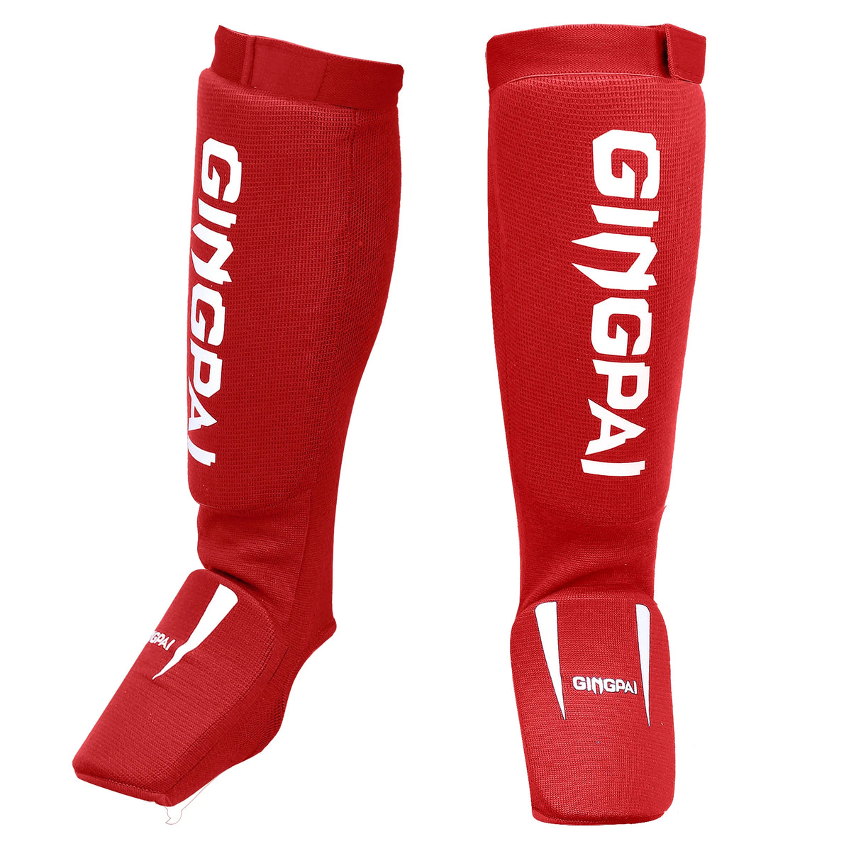 Protectores de espinilla de algodón para boxeo, MMA, TKD, Kickboxing, Muay Thai, con protección de empeine, tobillo y pie, y soporte para pierna para entrenamiento