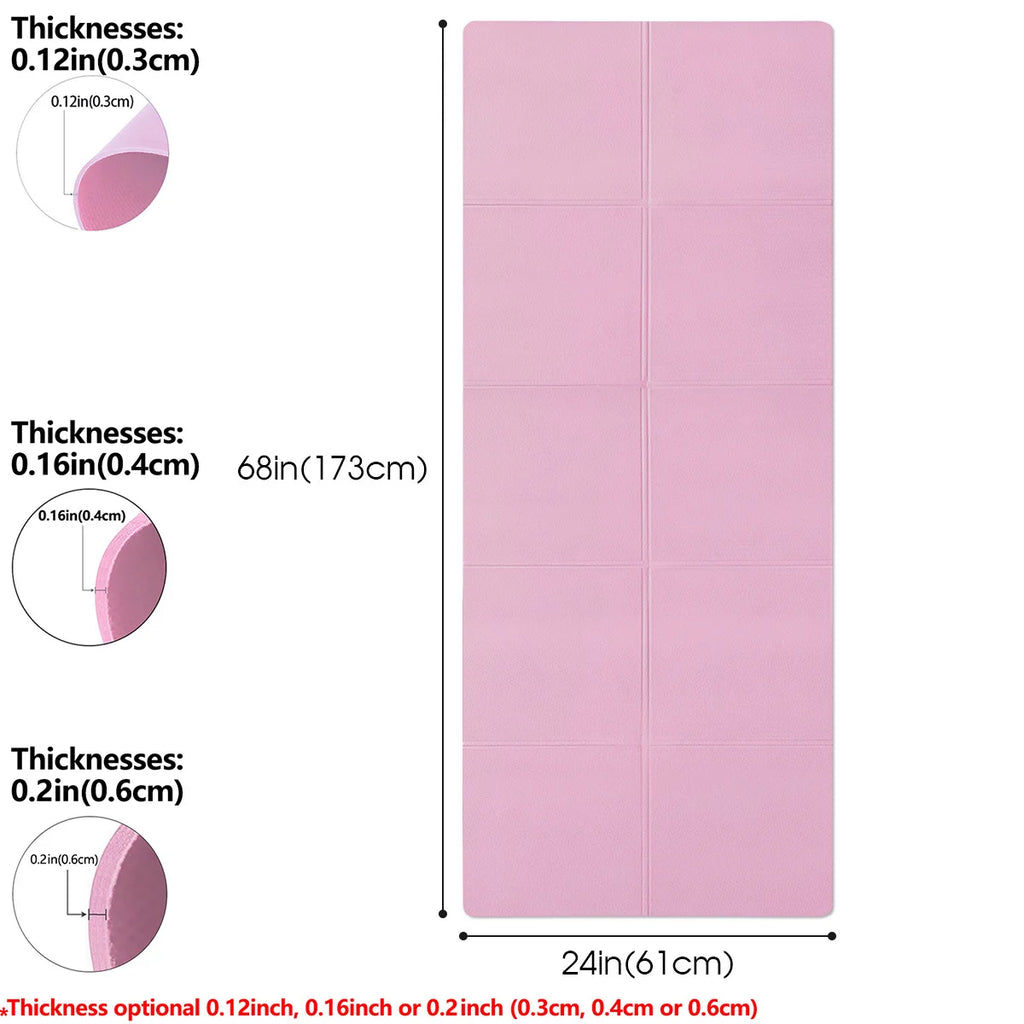 Estera de Yoga para Pilates, estera de Fitness de 3/4/6mm de espesor, cojín antideslizante para Yoga, almohadilla para ejercicio físico de viaje para mujeres, gimnasio en casa, entrenamiento en el suelo