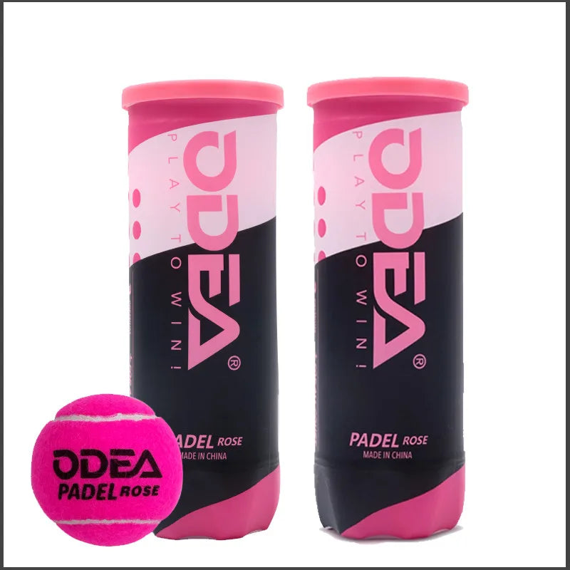 Pelotas de padel ODEA rosa, pelotas de tenis de entrenamiento duraderas de alto rebote, selladas al vacío para partidos competitivos