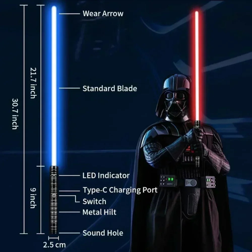 WS Lightsaber Laser Toys RGB Metal Light Saber Sword De Luz Kpop Lightstick Espada Rave Lightsaber Flashing Toy