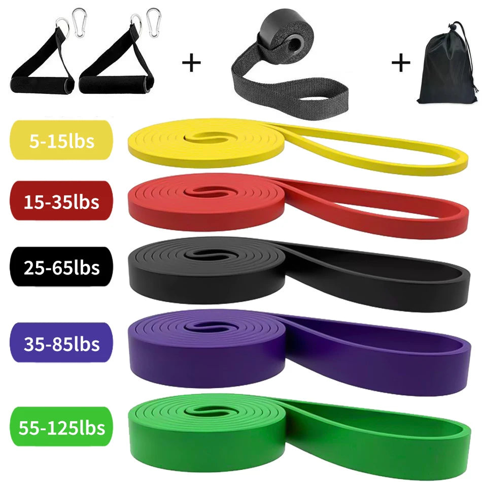 Bandas de Resistencia para Fitness, Bandas de Asistencia para Levantamiento de Pesas, Entrenamiento, Ejercicio, Gimnasio, Yoga, Pilates, Accesorios