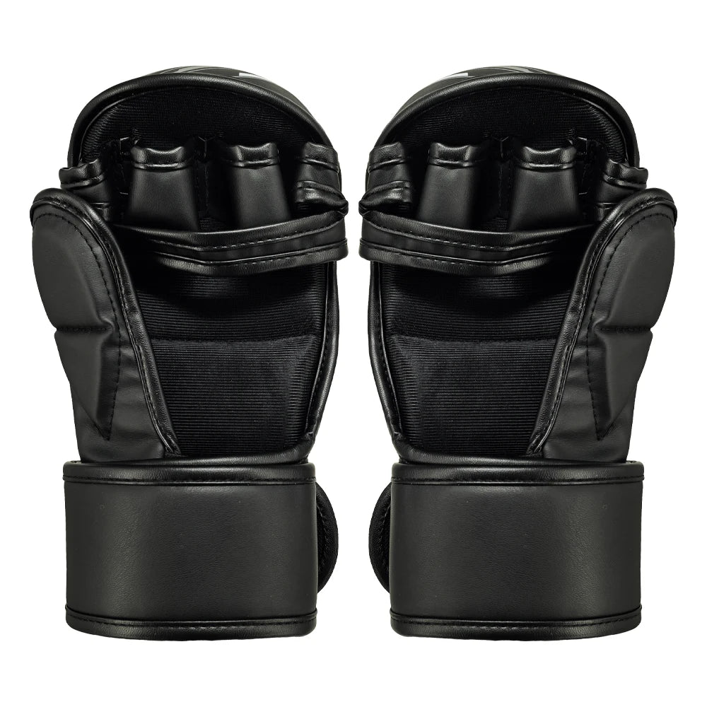 Guantes de entrenamiento de boxeo MMA para adultos profesionales, cojín de cuero de medio dedo, nudillos Sanda para saco de arena