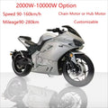 Motocicletas eléctricas todoterreno más vendidas de 2025 con motores de 2000W a 15000W disponibles para personalización, moto de cross, moto deportiva