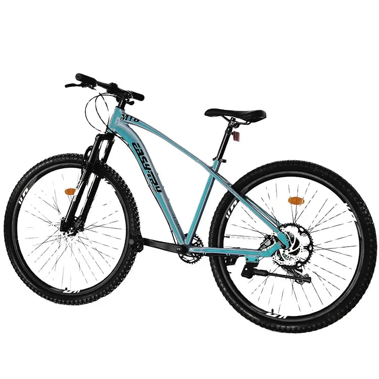 Bicicleta de montaña de 26", 27.5" o 29", 21 velocidades, cuadro de acero o aleación de aluminio, con horquilla de suspensión, personalizable