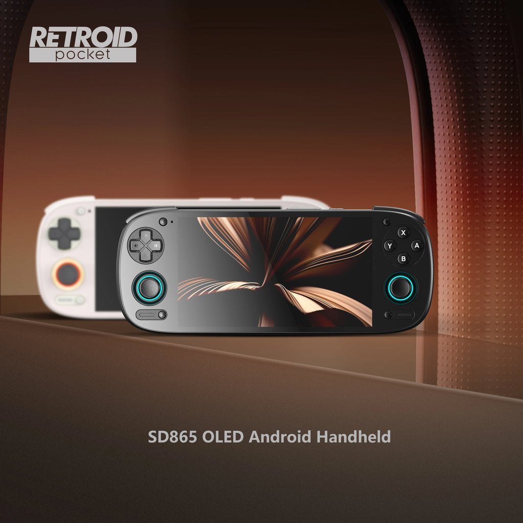 Consola portátil de juegos Retroid Pocket 5, pantalla AMOLED de 5.5'', Android 13, joystick, efecto de iluminación RGB, refrigeración activa para videojuegos